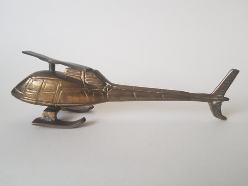 Solid brass helicopter - brass, chopper