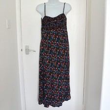 Urban Gypsy S Small 8 10 Midi Strappy Floral Dress Cottage Core Hippy Bohemian