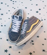 Vans Size 5 Trainers Sneakers Skate Sk8-Mid Yellow And Blue