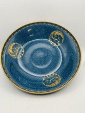 Royal Worcester England Powered Blue Porcelain Gilded decoration circa 1924