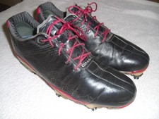 Footjoy DNA 2.0 Mens black Golf Shoes Size Uk 9 in VGC with new winter spikes