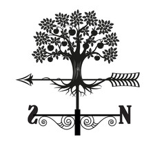Metal Apple Tree Silhouette