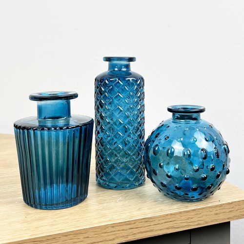 Blue coloured glass - blue,