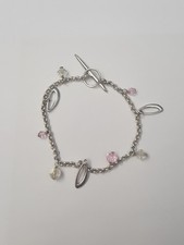 ortak silver 925 pink gems bracelet in original box