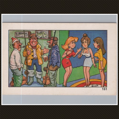 Vintage comic humour postcard - vintage,