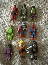 Set Of 9 Rare marvel minimates Hulk Spiderman And Others