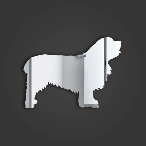 Clumber spaniel style - 2, silver