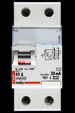 TENBY 40 AMP 30mA DOUBLE POLE