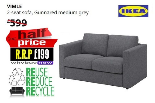 Rrp 599 ikea vimle two - rrp:£599,