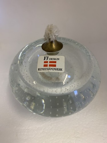 Solid glass oil lamp - solid,