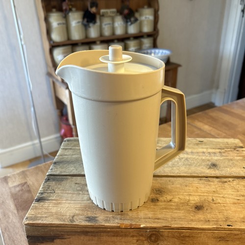 Vintage beige tupperware tall - vintage,