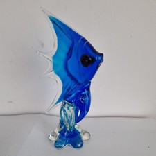 MURANO Angel Fish Blue Glass