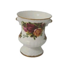 Royal Albert Old Country Roses Vase – Bone China England 9cm Vintage Floral