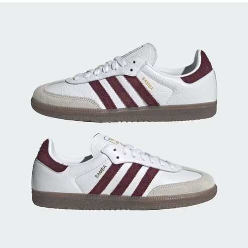 Adidas samba white burgundy - adidas,