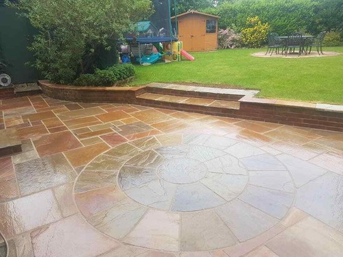 Wet look indian sandstone - wet,