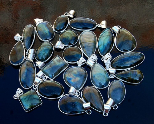 Worry labradorite gemstone - gemstone, 925