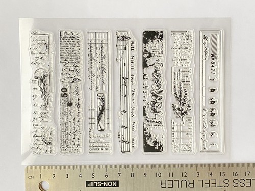 Clear rubber stamps - , background
