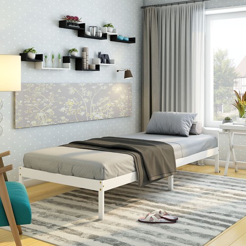 Single bed frame white - single, 3ft