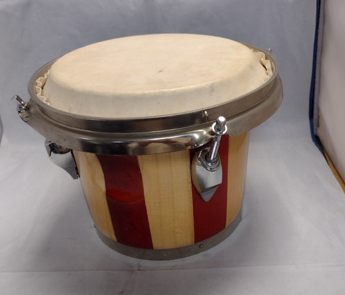 Two tone wooden single bongo - two,