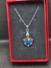 Sliver Plated Blue Heart