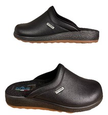 Fly Flot Mules Womens 10 Black Clogs Anti Shock Anatomic Slip On Shoe Uk 7.5  41