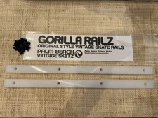 PBVS Gorilla Railz OG Vintage Style Skate Rails 14.5" Gorilla Ribs WHITE New
