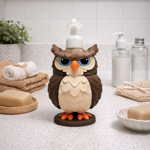 Owl foaming soap holder - foaming,