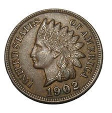 OLD US COINS 1902 INDIAN HEAD