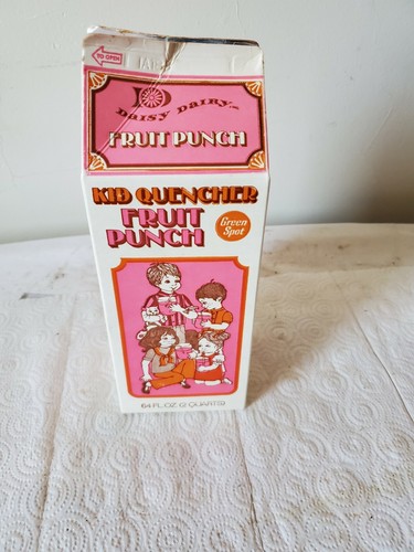 Half gallon waxed cardboard - half,