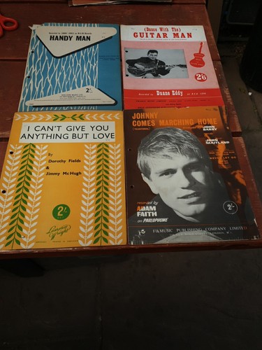 Sheet music guitar man handy - guitar,
