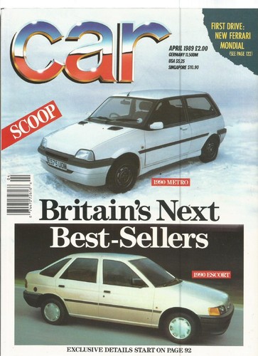 Car magazine 1989 - car,