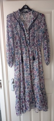 Floral chiffon midi - chiffon,