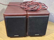 Pair of Wood Effect Hitachi AX-M910 6’’ Speakers - Tested & Working