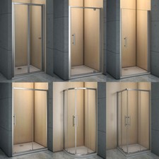 Chrome Bifold/Pivot/Quadrant/Sliding/Corner Entry  G Shower Enclosure Glass Door