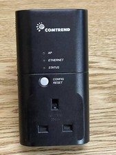 Comtrend Powergrid 9020 Powerline Adapter Ethernet UK Wall Plug
