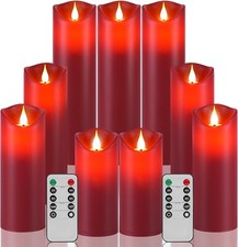 Remote Control LED Fake Candles, Outdoor Waterproof 9 Pack - RRP £33.99