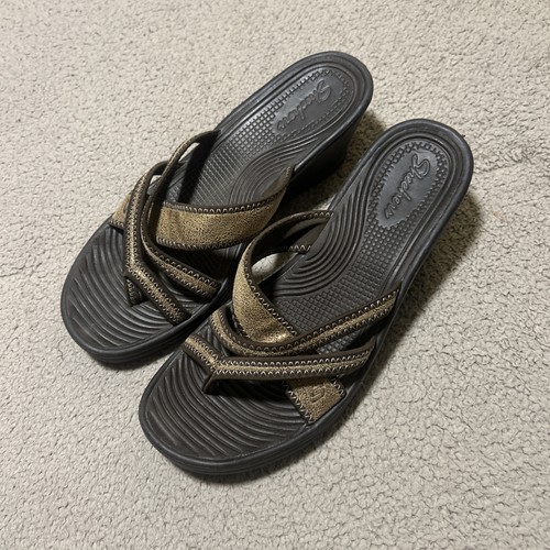 Skechers brown slide - skechers,