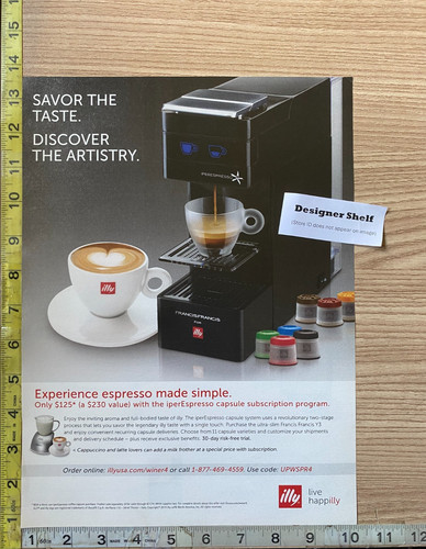 Illy espresso machine 2009 - illy,