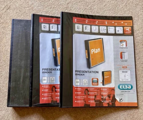 Three presentation binders - a3,