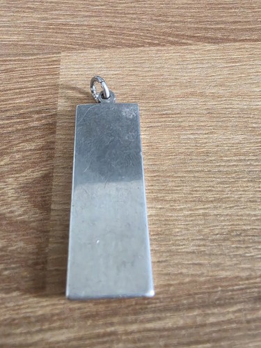 Sterling silver ingot - ingot, pendant