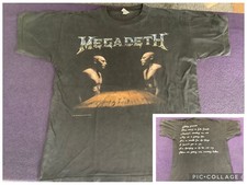 Megadeth Vintage 1993  'Sweating Bullets' T-Shirt Men’s Large - Extremely Rare