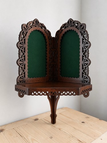 Vintage wooden wall - vintage, console