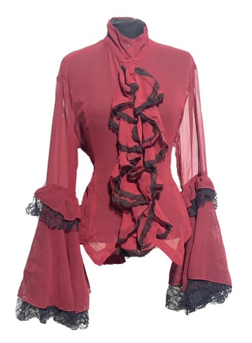 Raven maroon georgette - maroon,