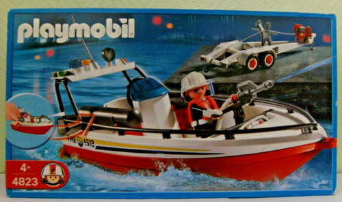 Playmobil fire boat - 4823, new