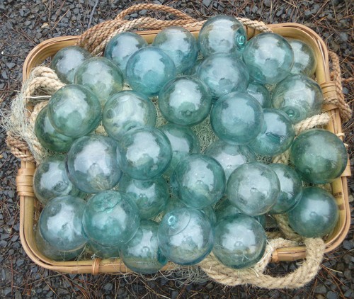 Japanese glass fishing floats - japanese,