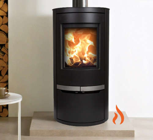 Stove fire oval door - ld,