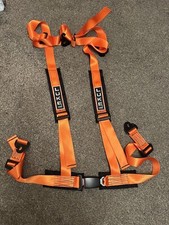 Luke 4 Point Orange 2" Caterham Road And Track Day Racing Harness Belt