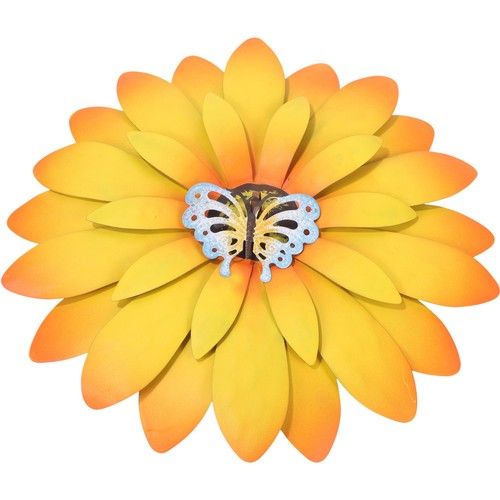 Wrought iron sun - flower, wall