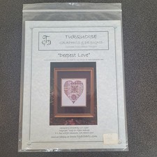 Turquoise Graphics & Designs Counted Cross Stitch Chart Deepest Love