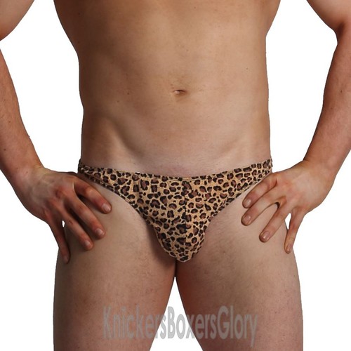 Mens leopard print tarzan - print,
